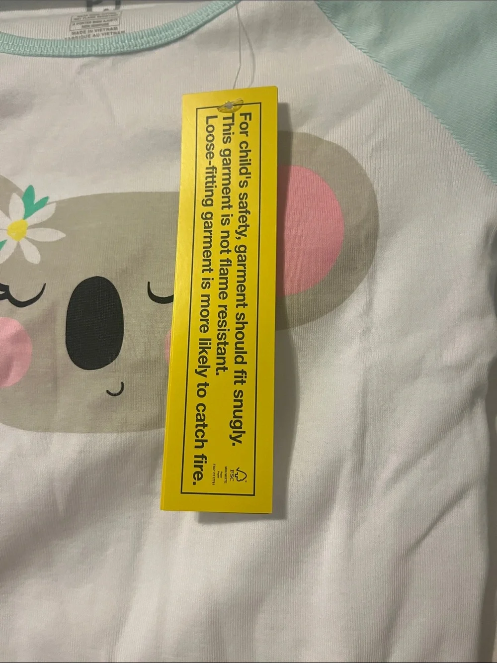 PJ Place Mint & White Koala Pajama Set